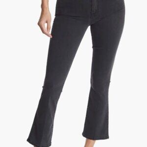 Mother Jeans The Insider High Rise Crop Bootcut Jeans